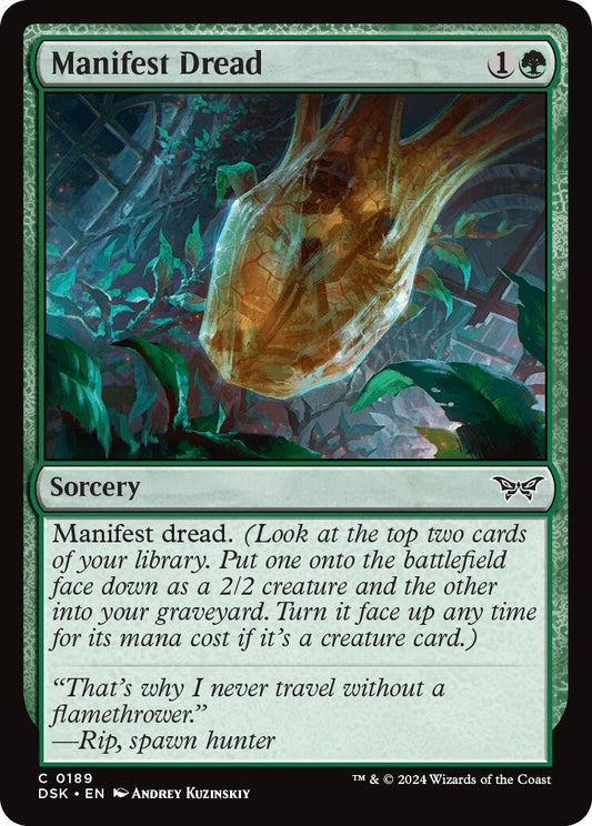 Image for Manifest Dread (189) (Duskmourn: House of Horror) - Magic: The Gathering