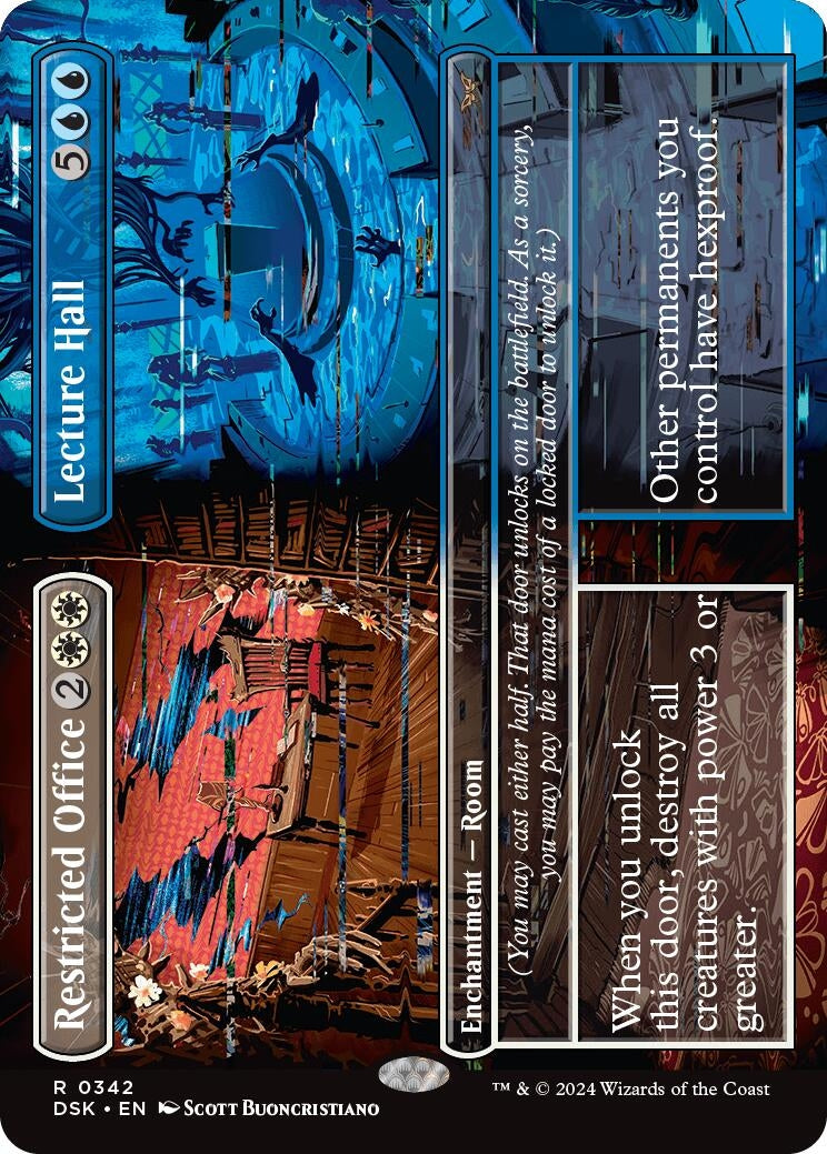 Image for Restricted Office // Lecture Hall (Borderless) (342) (Duskmourn: House of Horror) - Magic: The Gathering