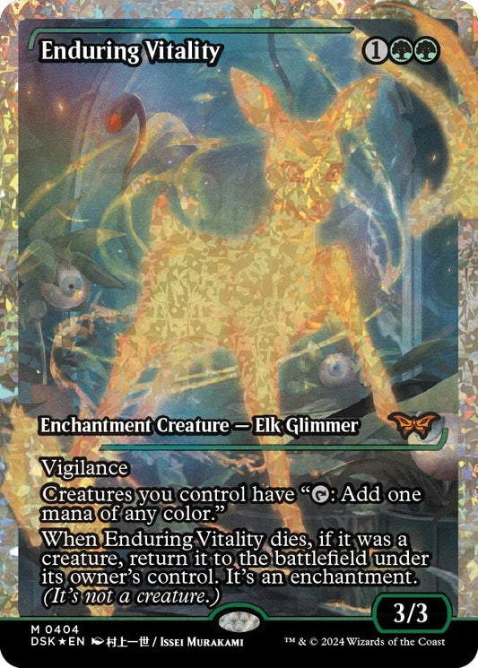 Image for Enduring Vitality (Showcase) (Fracture Foil) (404) (Duskmourn: House of Horror) - Magic: The Gathering