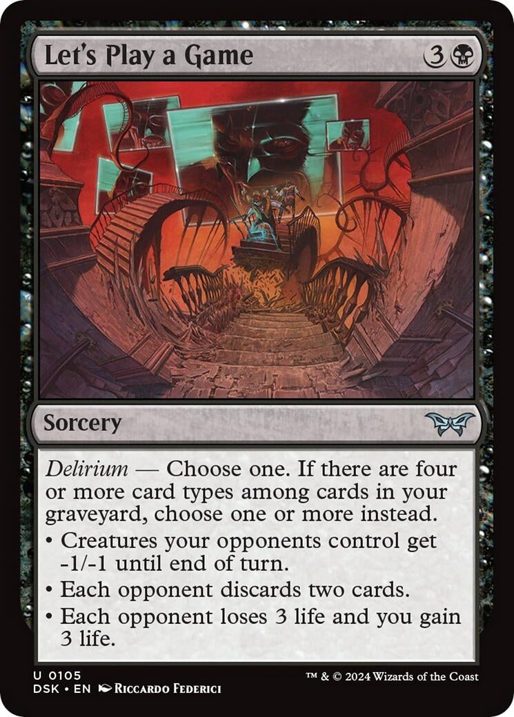 Image for Let's Play a Game (105) (Duskmourn: House of Horror) - Magic: The Gathering