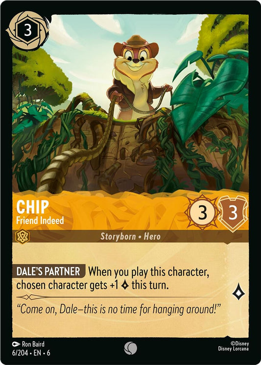 Image for Chip - Friend Indeed (6/204) (Azurite Sea) - Disney Lorcana