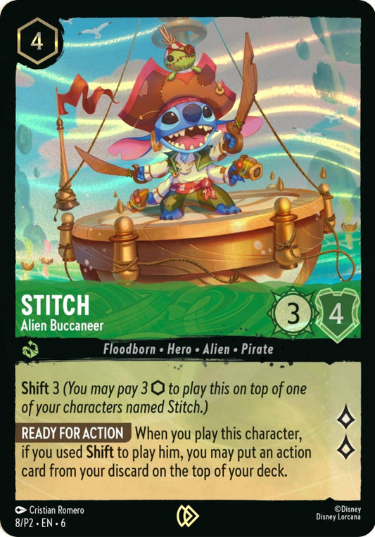 Image for Stitch - Alien Buccaneer (Stitch Collector's Gift Set Promo) (8) (Disney Lorcana Promo Cards) - Disney Lorcana