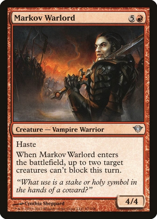 Image for Markov Warlord (97) (Dark Ascension) - Magic: The Gathering