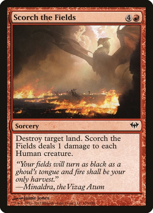 Image for Scorch the Fields (103) (Dark Ascension) - Magic: The Gathering