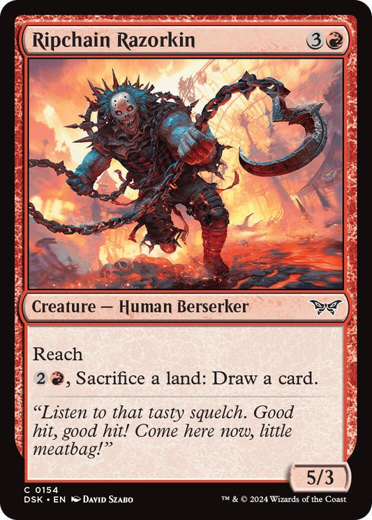 Image for Ripchain Razorkin (154) (Duskmourn: House of Horror) - Magic: The Gathering