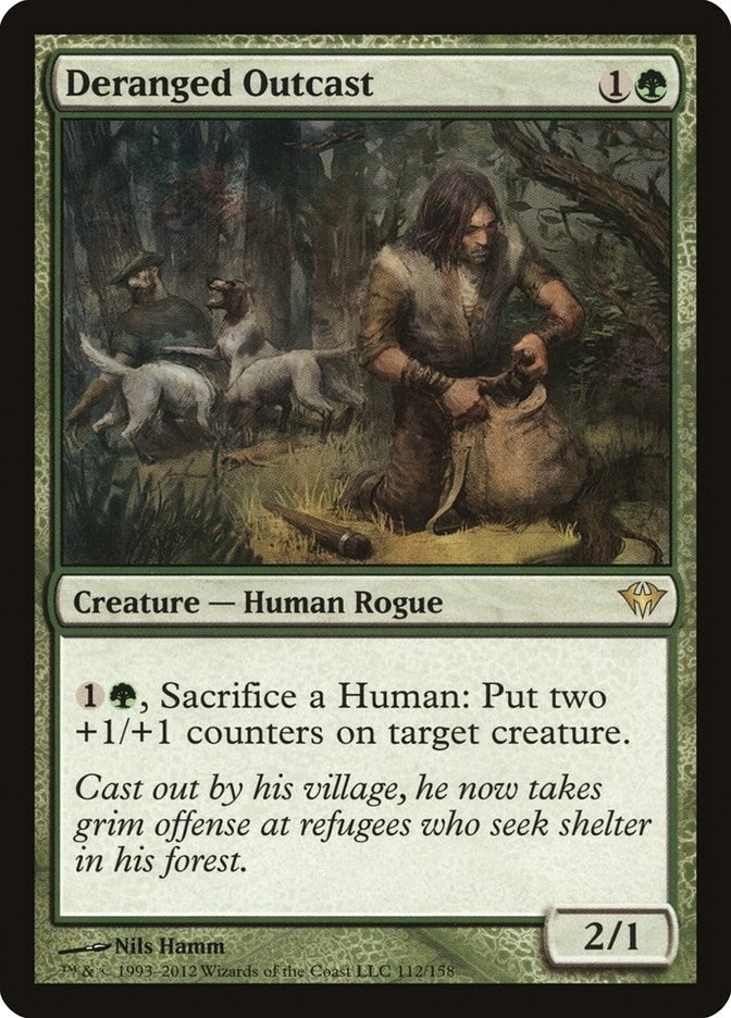 Image for Deranged Outcast (112) (Dark Ascension) - Magic: The Gathering