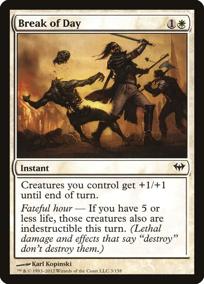 Image for Break of Day (3) (Dark Ascension) - Magic: The Gathering