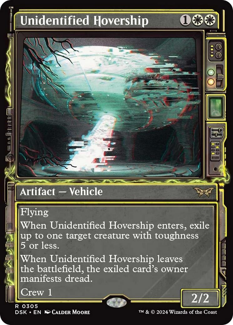 Image for Unidentified Hovership (Showcase) (305) (Duskmourn: House of Horror) - Magic: The Gathering
