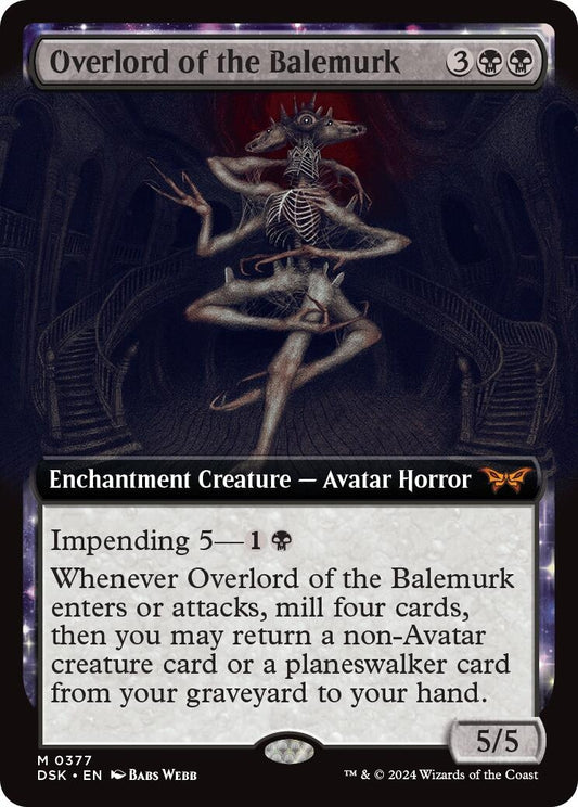 Image for Overlord of the Balemurk (Extended Art) (377) (Duskmourn: House of Horror) - Magic: The Gathering