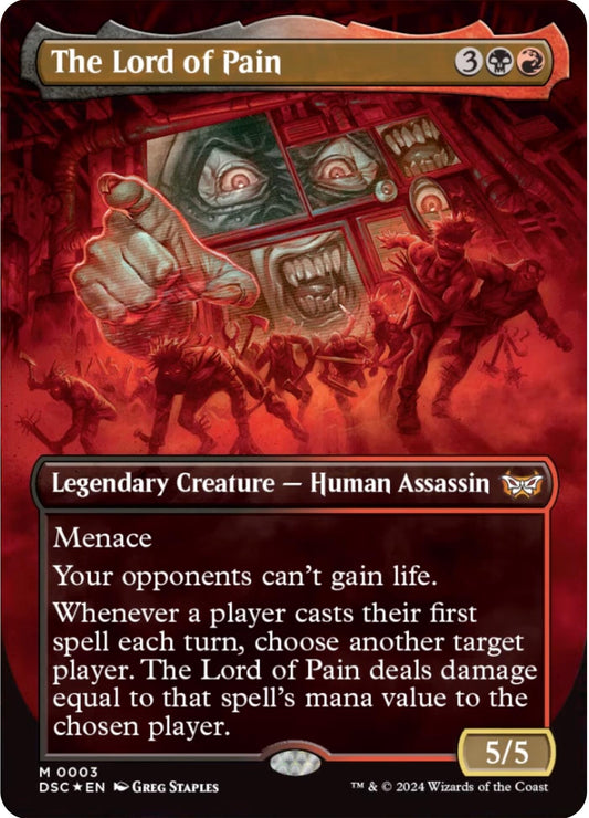 Image for The Lord of Pain (Borderless) (3) (Commander: Duskmourn: House of Horror) - Magic: The Gathering
