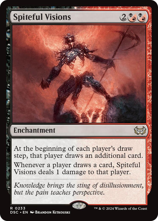 Image for Spiteful Visions (233) (Commander: Duskmourn: House of Horror) - Magic: The Gathering