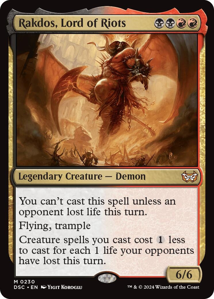Image for Rakdos, Lord of Riots (230) (Commander: Duskmourn: House of Horror) - Magic: The Gathering
