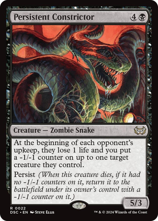 Image for Persistent Constrictor (22) (Commander: Duskmourn: House of Horror) - Magic: The Gathering