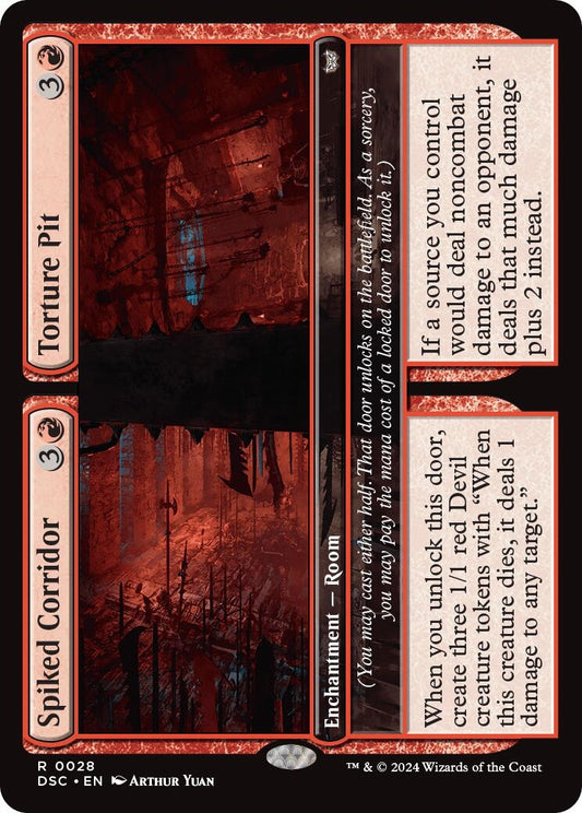 Image for Spiked Corridor // Torture Pit (28) (Commander: Duskmourn: House of Horror) - Magic: The Gathering