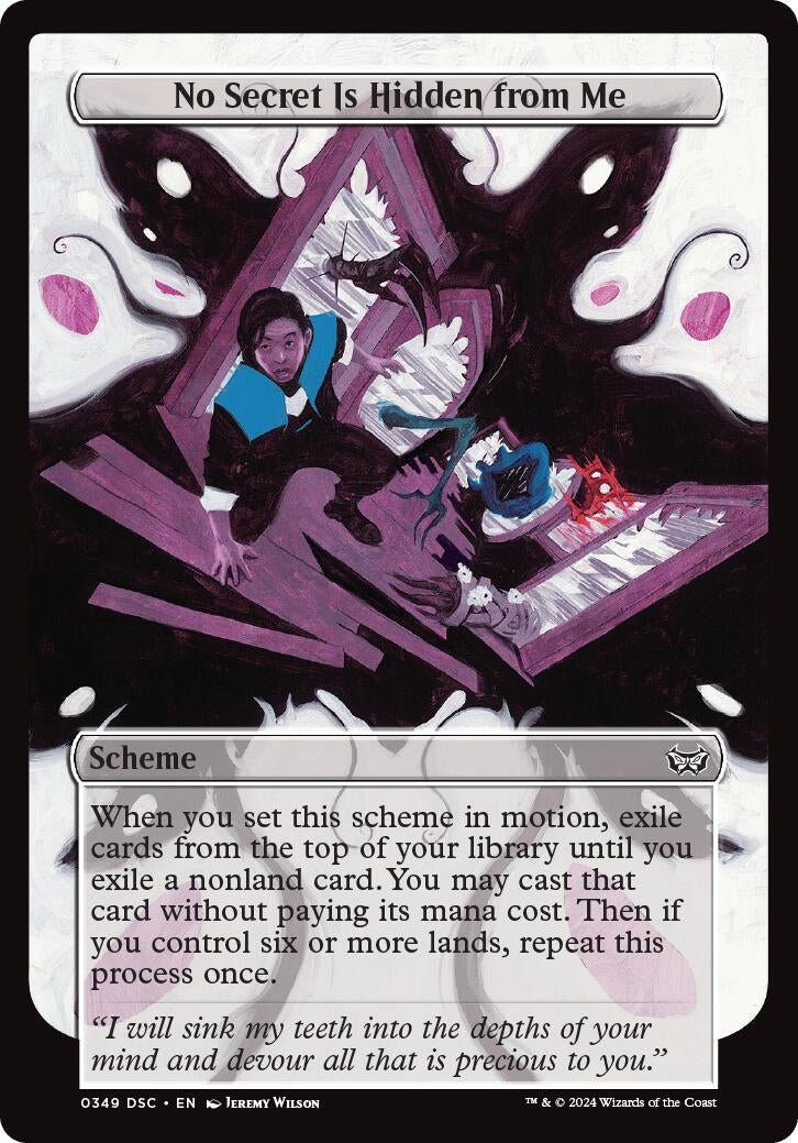 Image for No Secret Is Hidden from Me (Full Art) (349) (Archenemy: Duskmourn) - Magic: The Gathering