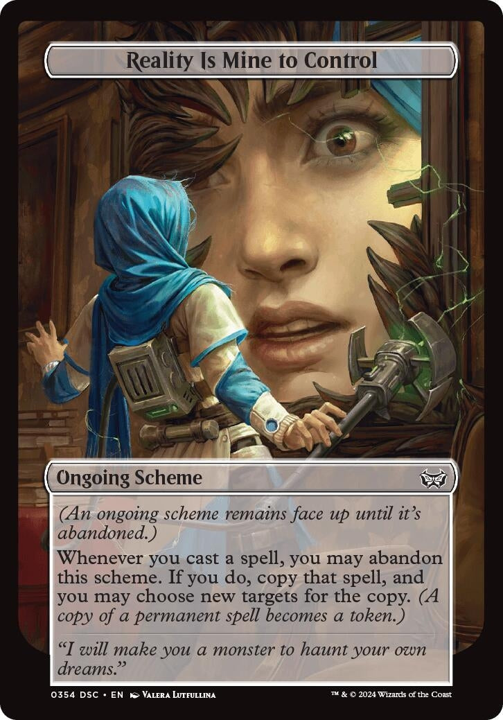 Image for Reality Is Mine to Control (Full Art) (354) (Archenemy: Duskmourn) - Magic: The Gathering