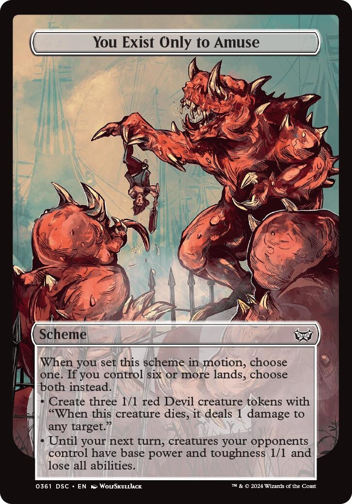 Image for You Exist Only to Amuse (Full Art) (361) (Archenemy: Duskmourn) - Magic: The Gathering