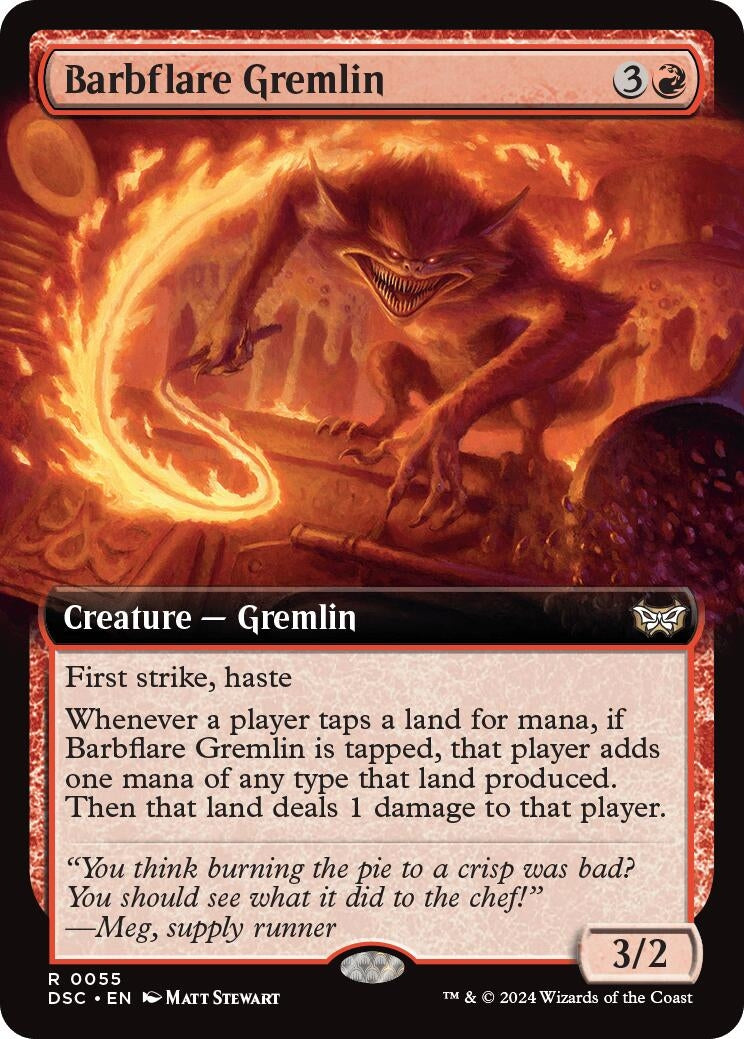 Image for Barbflare Gremlin (Extended Art) (55) (Commander: Duskmourn: House of Horror) - Magic: The Gathering