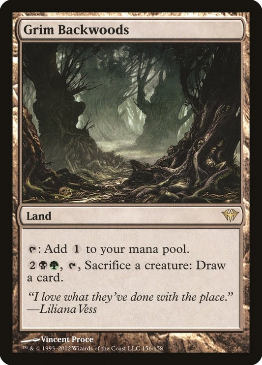 Image for Grim Backwoods (156) (Dark Ascension) - Magic: The Gathering