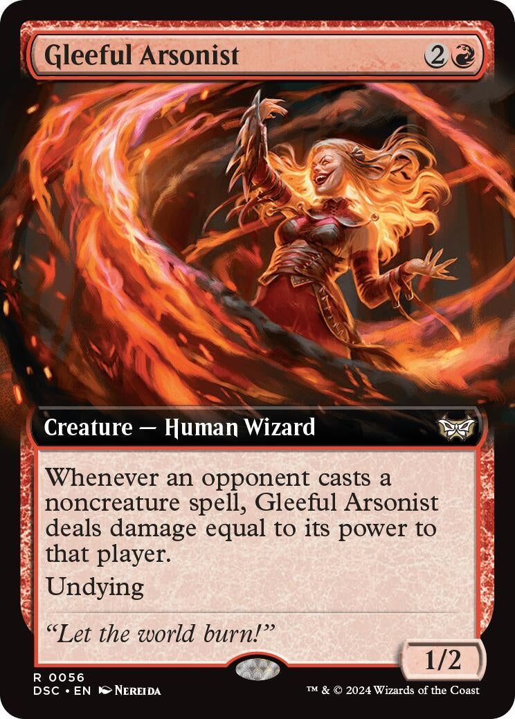 Image for Gleeful Arsonist (Extended Art) (56) (Commander: Duskmourn: House of Horror) - Magic: The Gathering