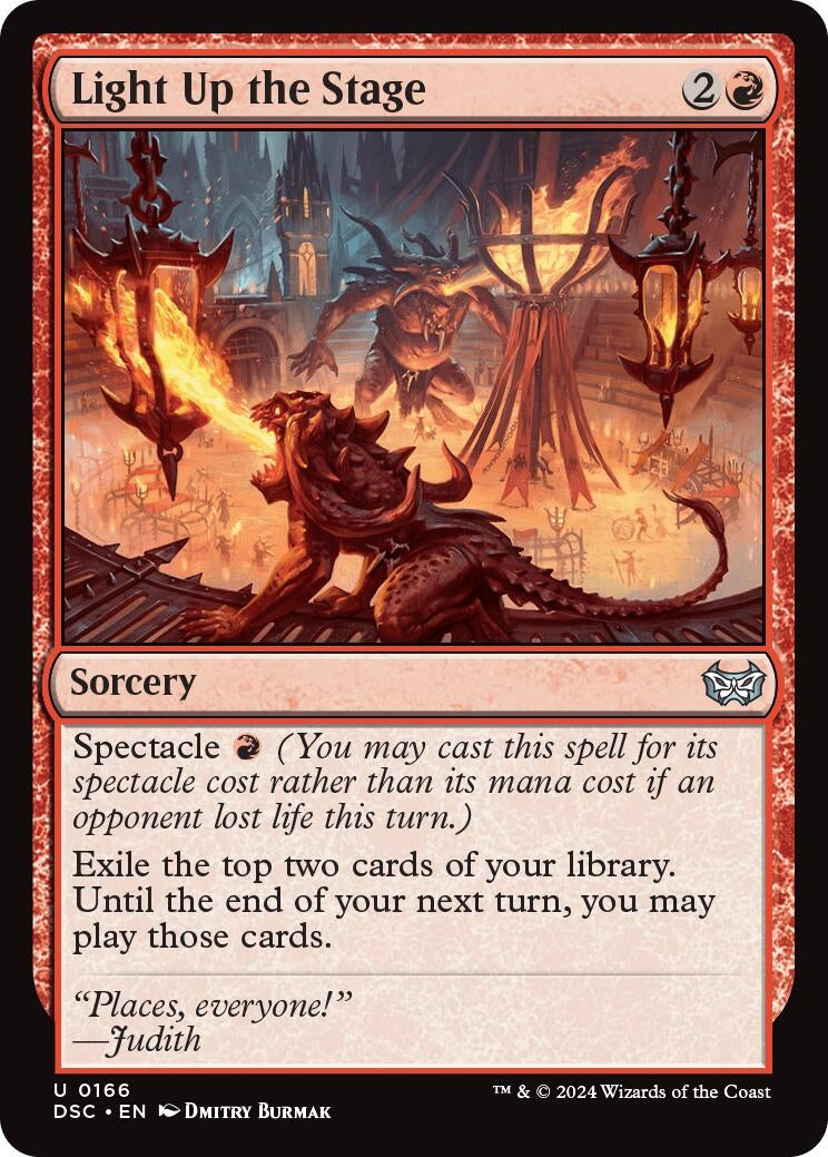 Image for Light Up the Stage (166) (Commander: Duskmourn: House of Horror) - Magic: The Gathering