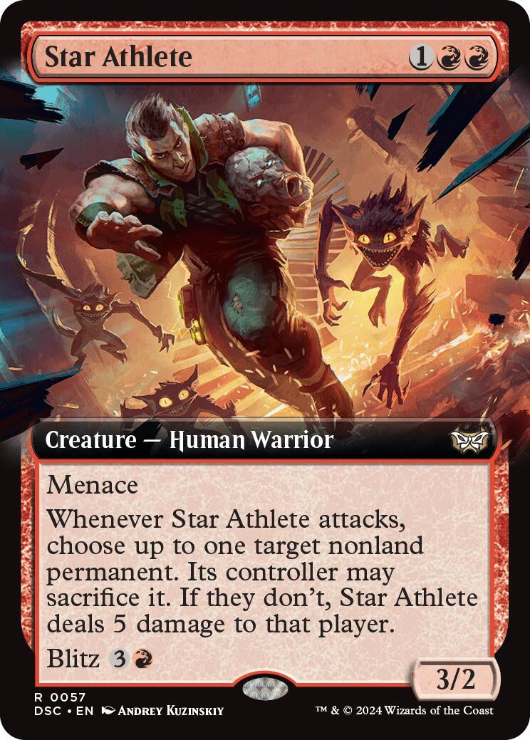 Image for Star Athlete (Extended Art) (57) (Commander: Duskmourn: House of Horror) - Magic: The Gathering