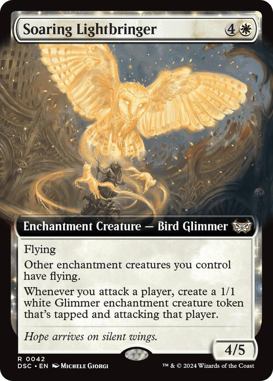 Image for Soaring Lightbringer (Extended Art) (42) (Commander: Duskmourn: House of Horror) - Magic: The Gathering