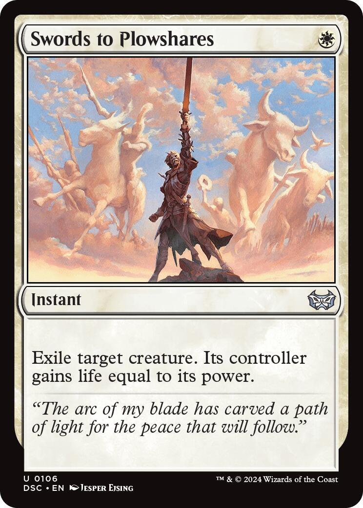 Image for Swords to Plowshares (106) (Commander: Duskmourn: House of Horror) - Magic: The Gathering