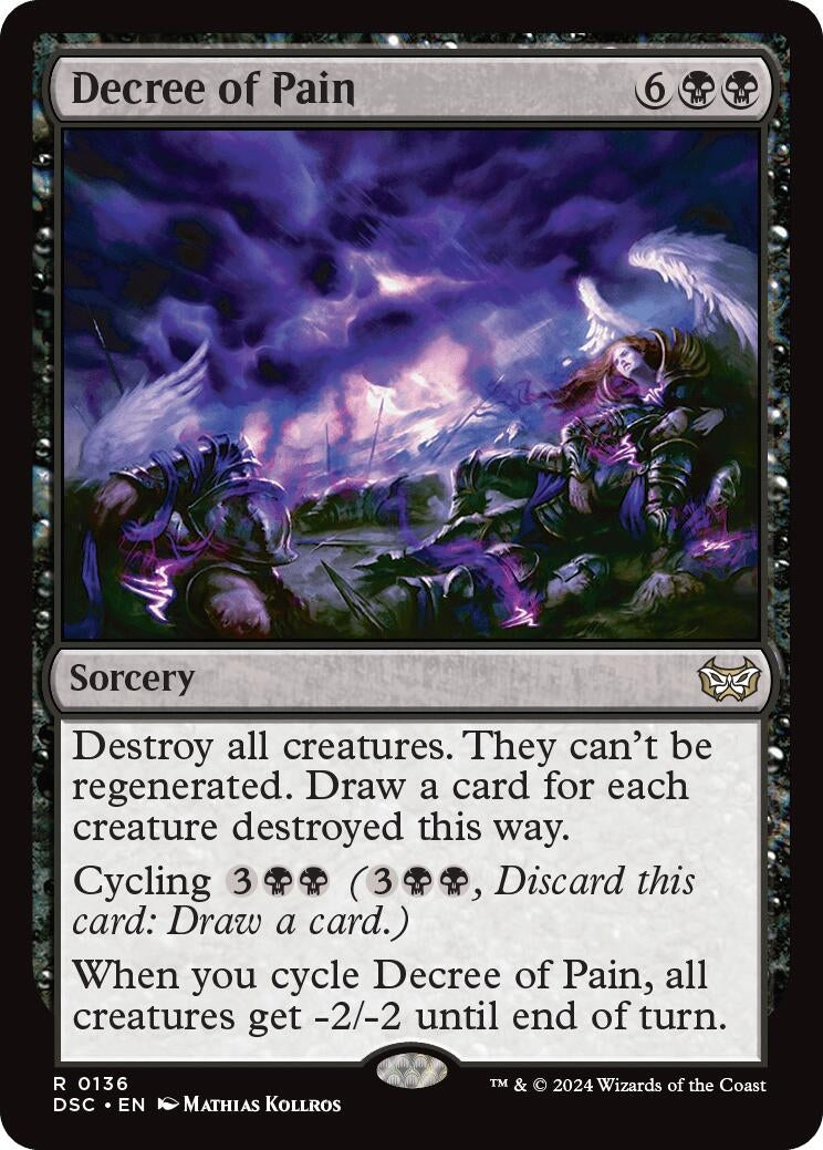 Image for Decree of Pain (136) (Commander: Duskmourn: House of Horror) - Magic: The Gathering