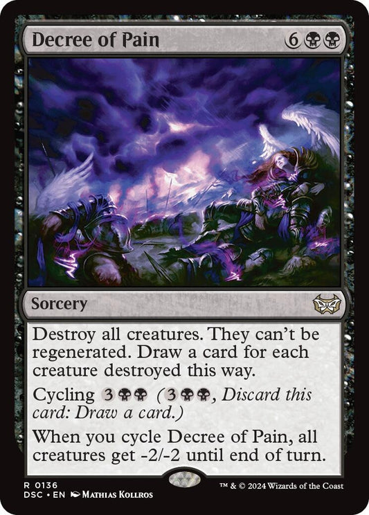 Image for Decree of Pain (136) (Commander: Duskmourn: House of Horror) - Magic: The Gathering
