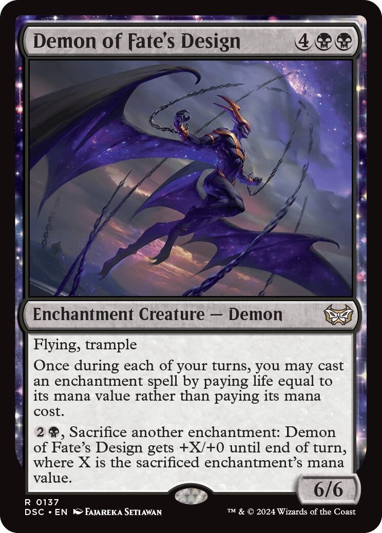 Image for Demon of Fate's Design (137) (Commander: Duskmourn: House of Horror) - Magic: The Gathering