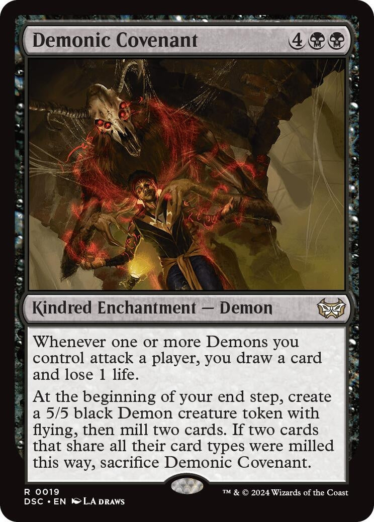 Image for Demonic Covenant (19) (Commander: Duskmourn: House of Horror) - Magic: The Gathering
