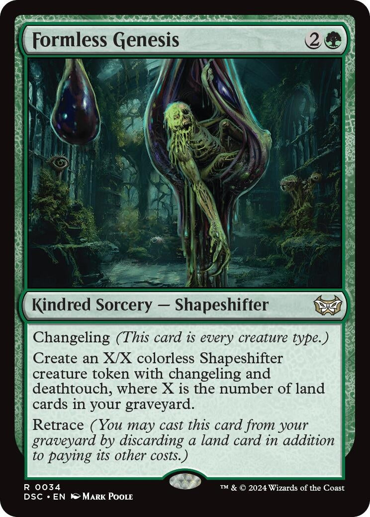 Image for Formless Genesis (34) (Commander: Duskmourn: House of Horror) - Magic: The Gathering