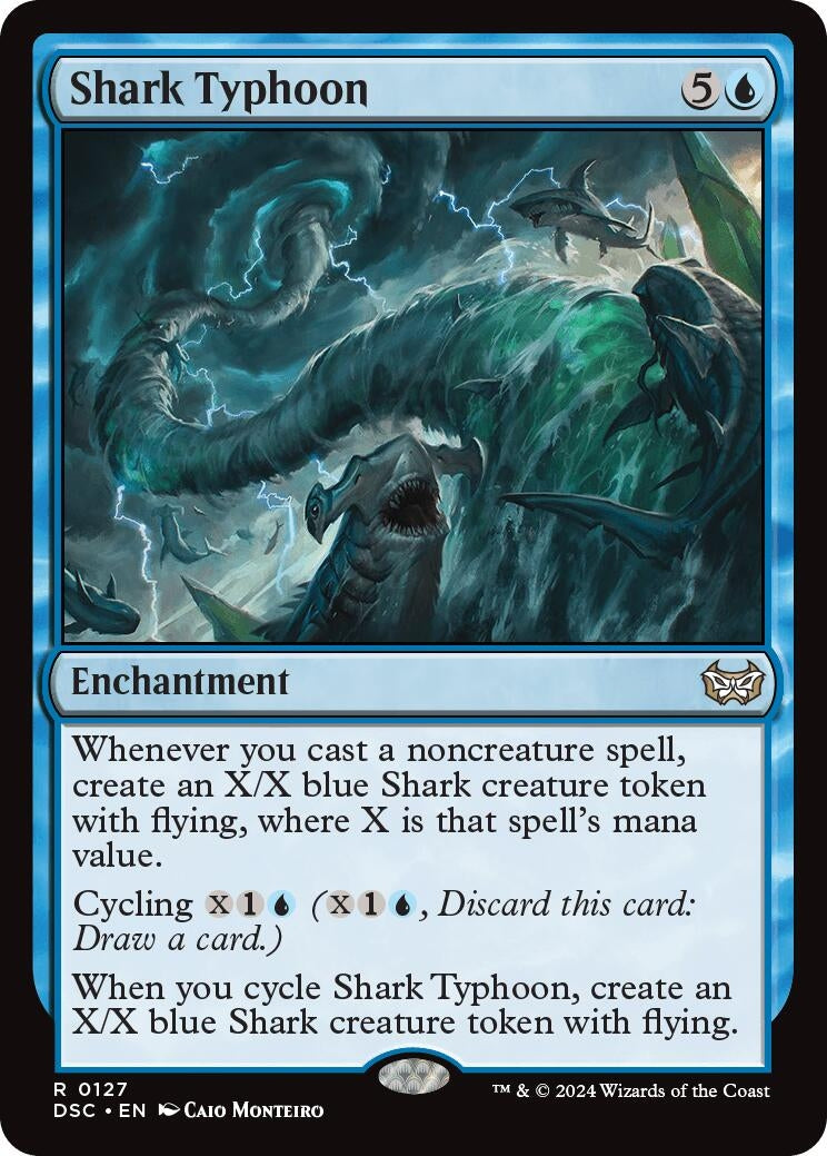 Image for Shark Typhoon (127) (Commander: Duskmourn: House of Horror) - Magic: The Gathering