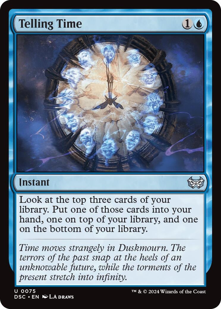 Image for Telling Time (75) (Commander: Duskmourn: House of Horror) - Magic: The Gathering