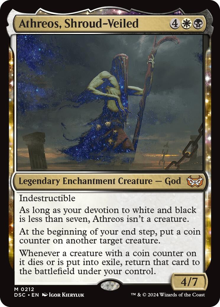 Image for Athreos, Shroud-Veiled (212) (Commander: Duskmourn: House of Horror) - Magic: The Gathering