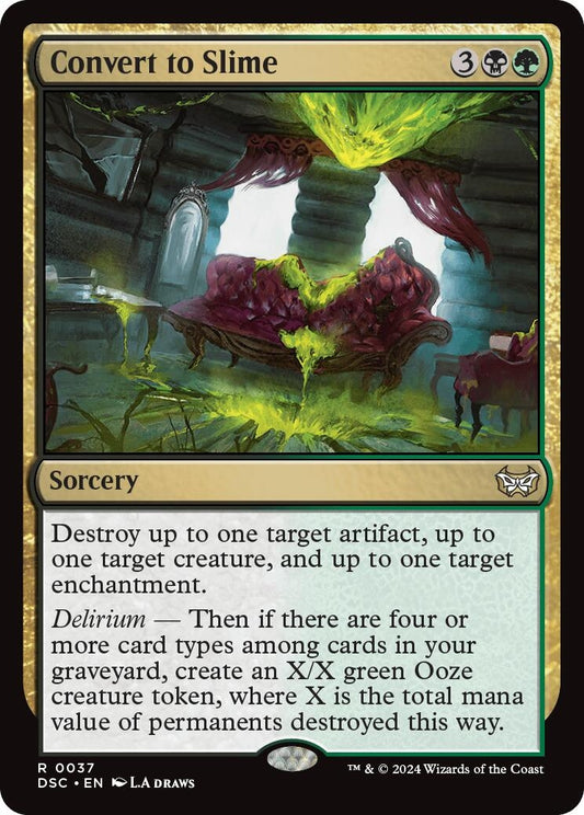 Image for Convert to Slime (37) (Commander: Duskmourn: House of Horror) - Magic: The Gathering