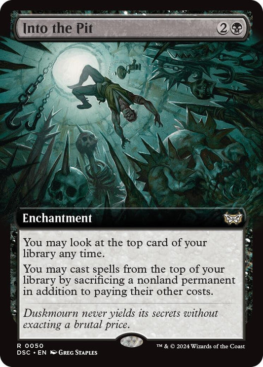 Image for Into the Pit (Extended Art) (50) (Commander: Duskmourn: House of Horror) - Magic: The Gathering