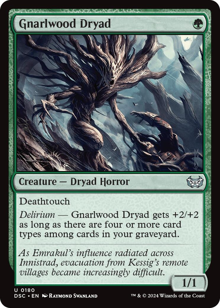 Image for Gnarlwood Dryad (180) (Commander: Duskmourn: House of Horror) - Magic: The Gathering