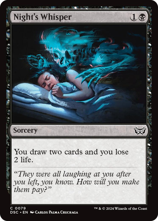 Image for Night's Whisper (79) (Commander: Duskmourn: House of Horror) - Magic: The Gathering