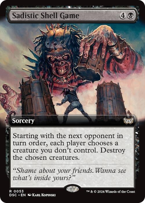 Image for Sadistic Shell Game (Extended Art) (53) (Commander: Duskmourn: House of Horror) - Magic: The Gathering
