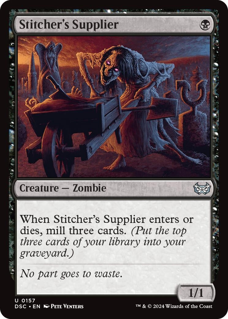 Image for Stitcher's Supplier (157) (Commander: Duskmourn: House of Horror) - Magic: The Gathering