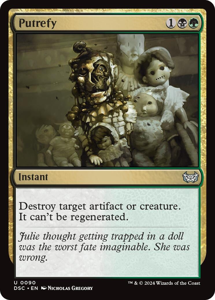 Image for Putrefy (90) (Commander: Duskmourn: House of Horror) - Magic: The Gathering