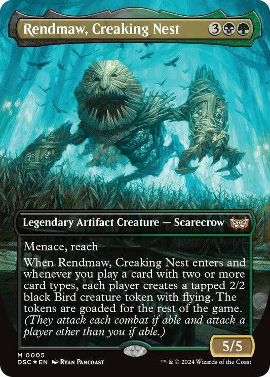 Image for Rendmaw, Creaking Nest (Borderless) (5) (Commander: Duskmourn: House of Horror) - Magic: The Gathering