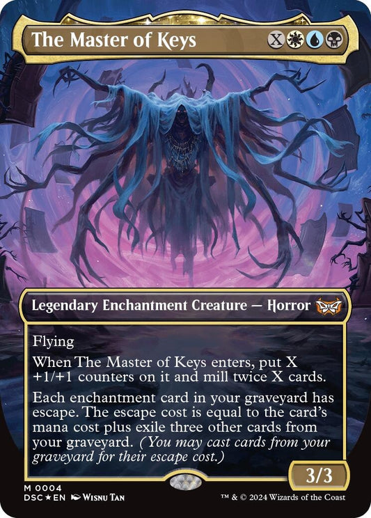 Image for The Master of Keys (Borderless) (4) (Commander: Duskmourn: House of Horror) - Magic: The Gathering