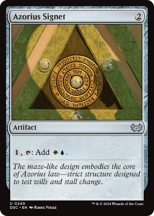 Image for Azorius Signet (240) (Commander: Duskmourn: House of Horror) - Magic: The Gathering