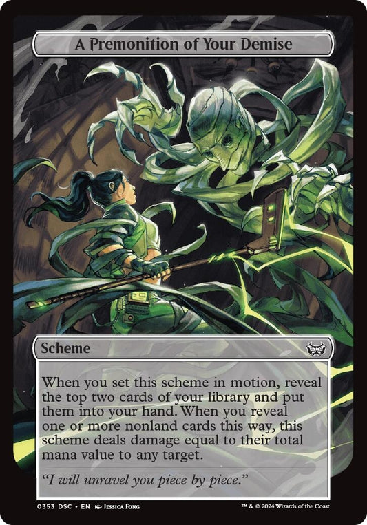 Image for A Premonition of Your Demise (Full Art) (353) (Archenemy: Duskmourn) - Magic: The Gathering