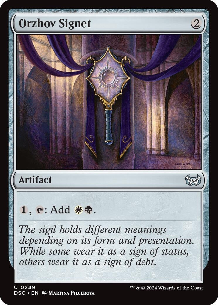 Image for Orzhov Signet (249) (Commander: Duskmourn: House of Horror) - Magic: The Gathering
