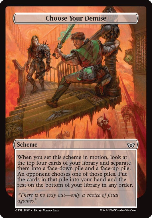 Image for Choose Your Demise (Full Art) (331) (Archenemy: Duskmourn) - Magic: The Gathering