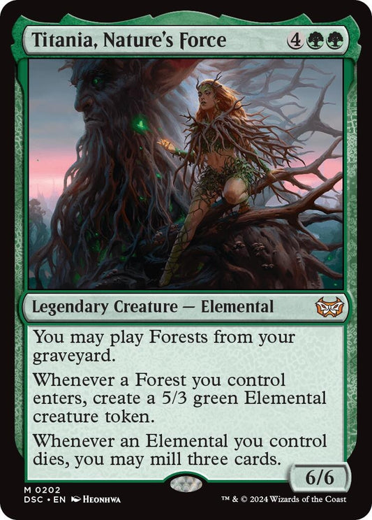 Image for Titania, Nature's Force (202) (Commander: Duskmourn: House of Horror) - Magic: The Gathering